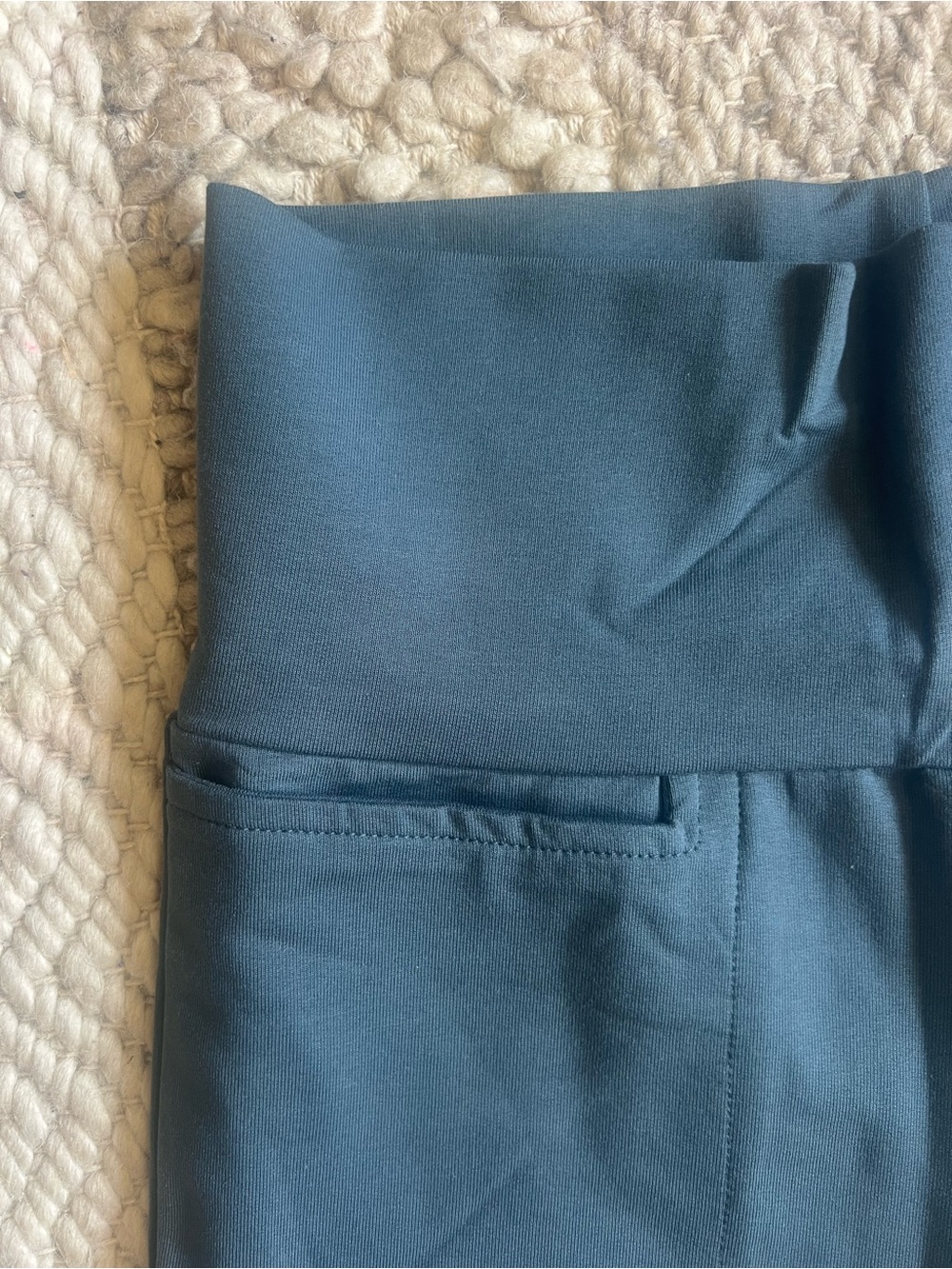 Organic cotton wide leg pants - high waist pants - Gaucho - New - Small Slate - Picture 2 of 6